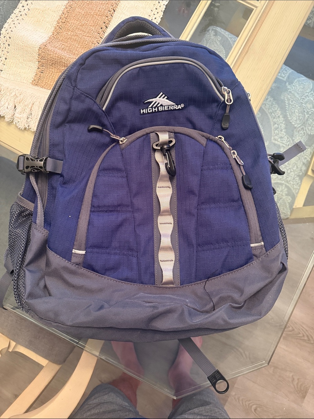 High Sierra Navy and Gray Classic Daypack Backpack